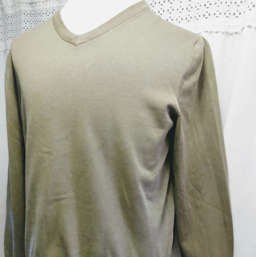 Eddie Bauer M Knitted Cardigan Sweater Men's Olive